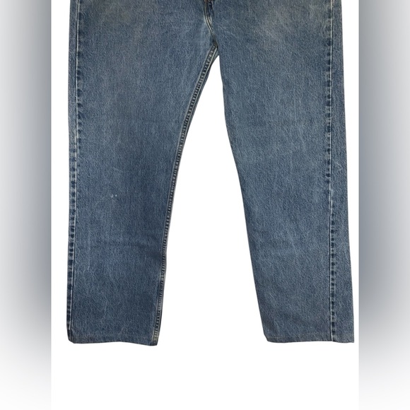 Vintage 90’s 505 Levis Men’s Jeans Regular Fit Straight Leg Sz 38x32 Orange Tab - Picture 4 of 9